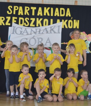 I Spartakiada Przedszkolaków Gminy Siedlce pod Patronatem Honorowym Wójta Gminy Siedlce.