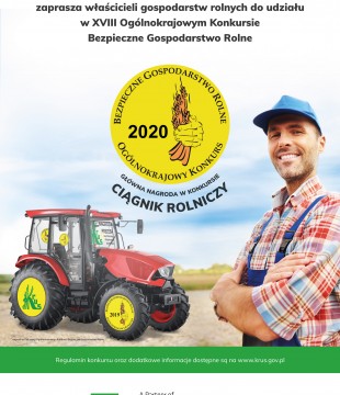 Konkurs Bezpieczne Gospodarstwo Rolne 2020